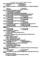 67 Câu hỏi trắc nghiệm Giáo dục công dân lớp 12 (Có đáp án) - Trường THPT Cồn Tiên